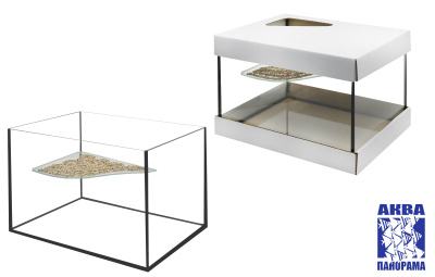 АКВАПАНОРАМА Черепашник с берегом 25л,360х265х260 